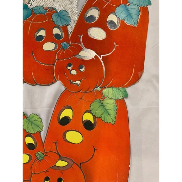 Vintage 18 Halloween Decorations Big Die Cuts Placemats Bat Clings Variety Lot - Picture 9 of 15